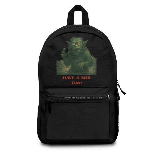 Have a Nice Day – Funny Monster Swamp Art Backpacks