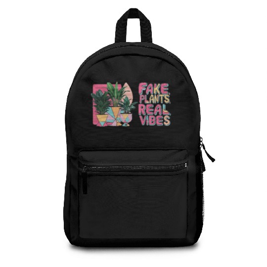 Fake plants, real vibes Backpacks