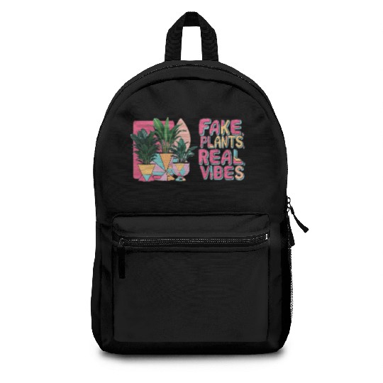 Fake plants, real vibes Backpacks