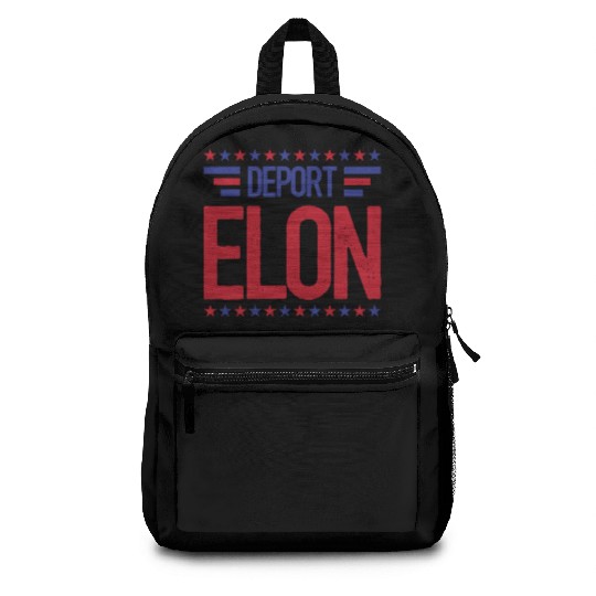 Deport Elon Musk Bumper Anti Fascist Backpacks