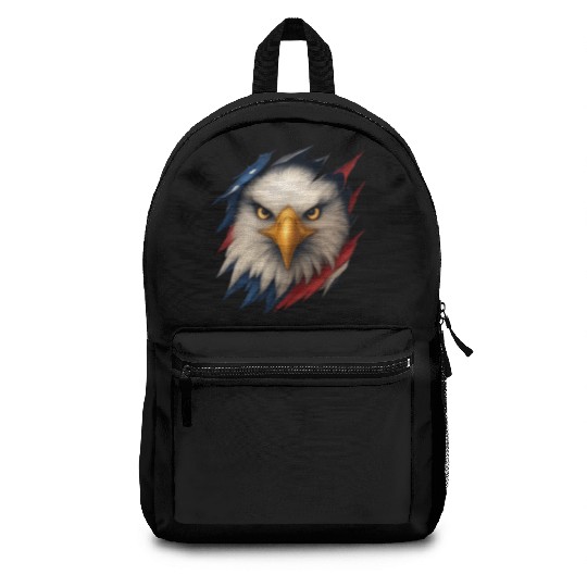 Fierce American Eagle Ripped Design Backpacks
