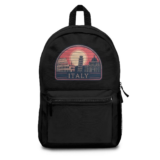 Iconic Italy Landmarks at Sunset Backpacks