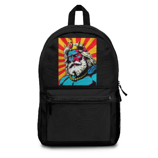 Bold Pop Art Zeus – Colorful Greek God Illustratio Backpacks