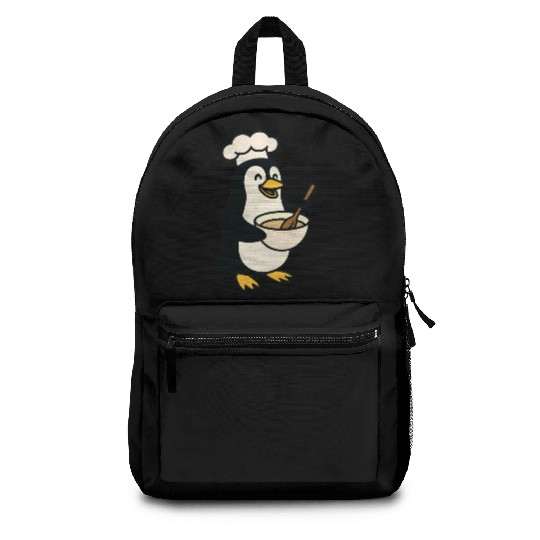 Adorable Cooking Penguin Chef Backpacks