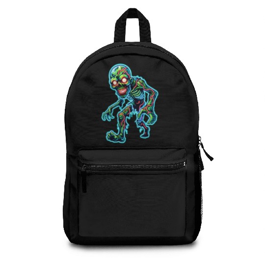 Glowing Zombie Crawler – Toxic Neon Horror Backpacks
