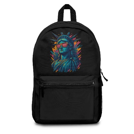 Urban Streetwear Statue of Liberty Backpacks Design