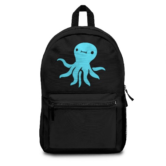Octopus squid tentacle cephalopod cute sweet comic Backpacks