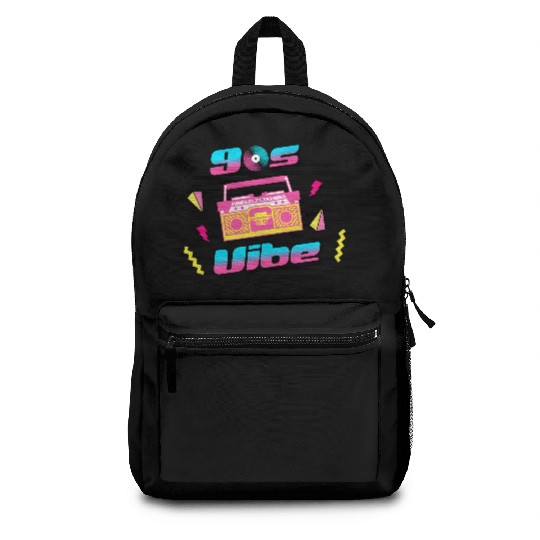90s Vibe Retro Nostalgia Boombox Backpacks