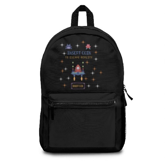 Retro Gamer Backpacks - Insert Coin to Escape Reality
