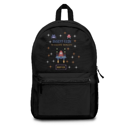 Retro Gamer Backpacks - Insert Coin to Escape Reality