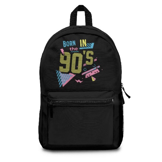 Born In The 90s Retro Nostalgia 90s Design Backpacks