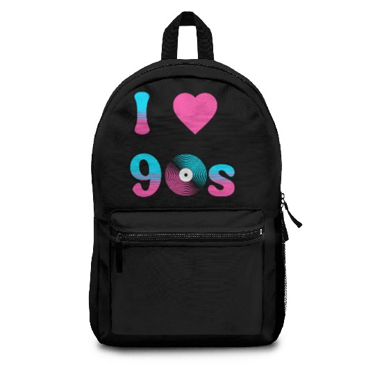 I Love The 90s Retro Nostalgia Backpacks