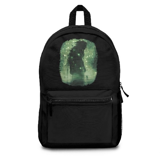 Swamp Demon with Glowing Aura and Haunt Magic Backpacks