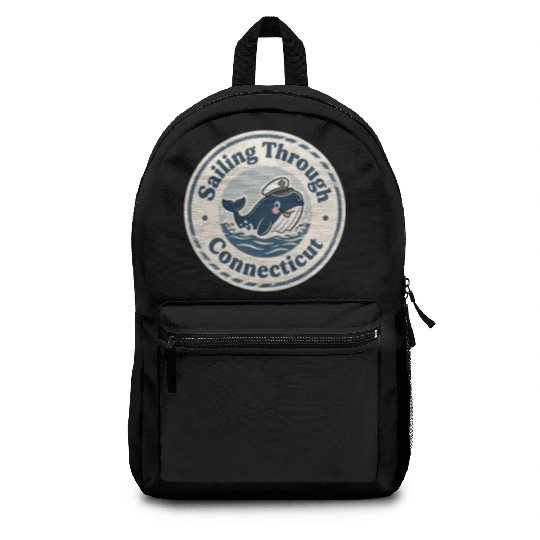 Connecticut Whale Captain Design Backpacks