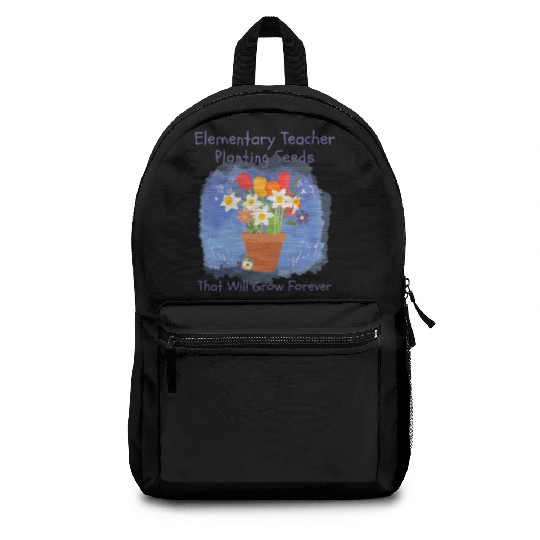 Elementary Teacher Planting Seeds That Will Grow Backpacks