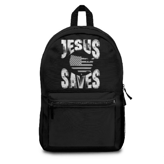 jesus saves usa Backpacks