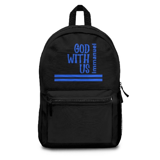 God with us Backpacks