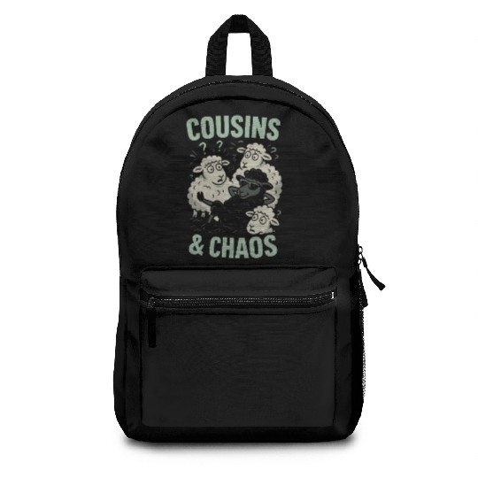 Funny Black Sheep Cousin Quirky Family Outcast Backpacks