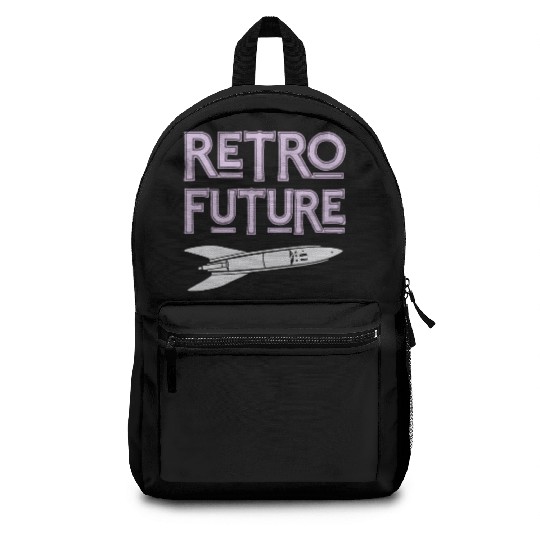 Retro Future Rocket Nostalgia Backpacks