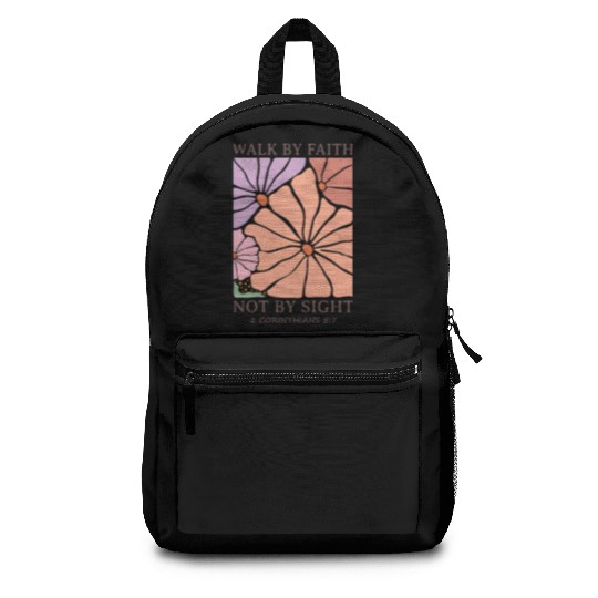 Christian Walk by faith not by sight Backpacks
