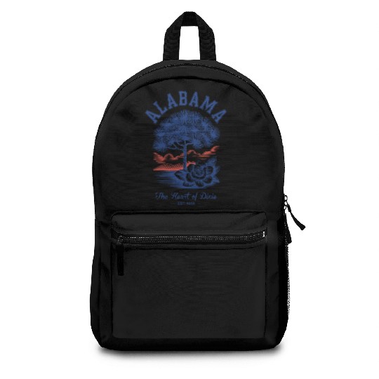 Albm State Outline – License Plate Art Backpacks