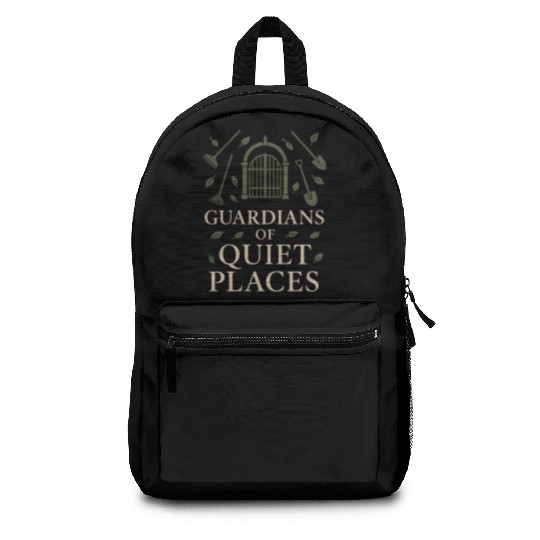 Cemetery Worker Groundskeeper Graveyard Memorial Backpacks