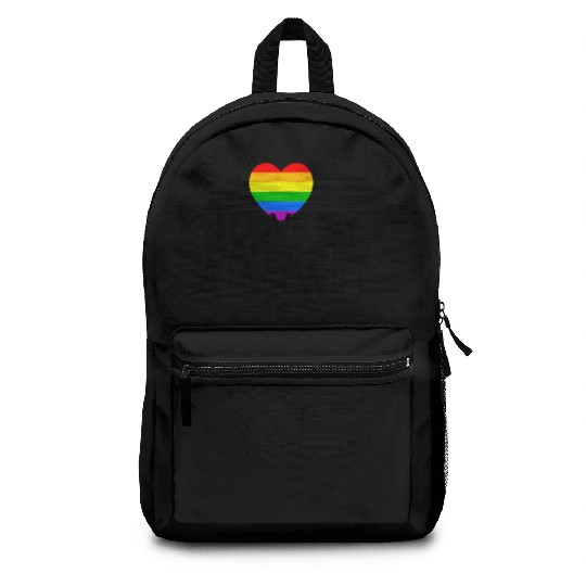 I love my daughter & her wife LGBTQ ally parent Backpacks