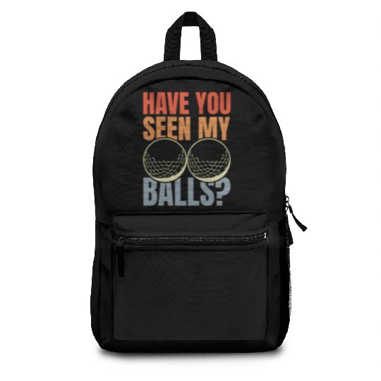 Funny Golf Player Quote Backpacks