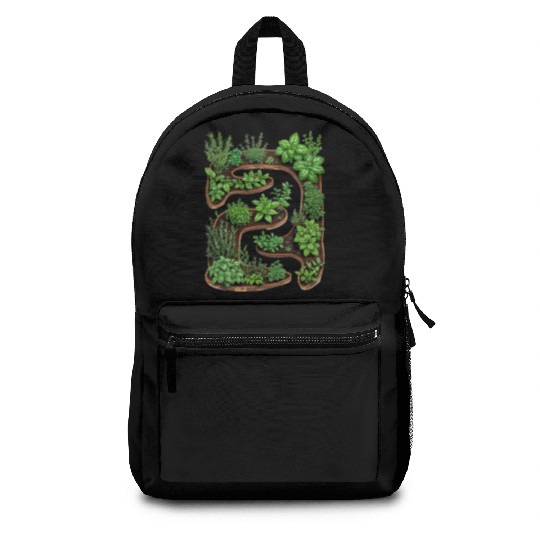 City Herb Garden Oasis Blueprint Backpacks
