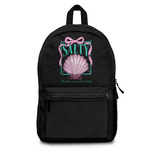 Summer Clam Pearl Bow Backpacks