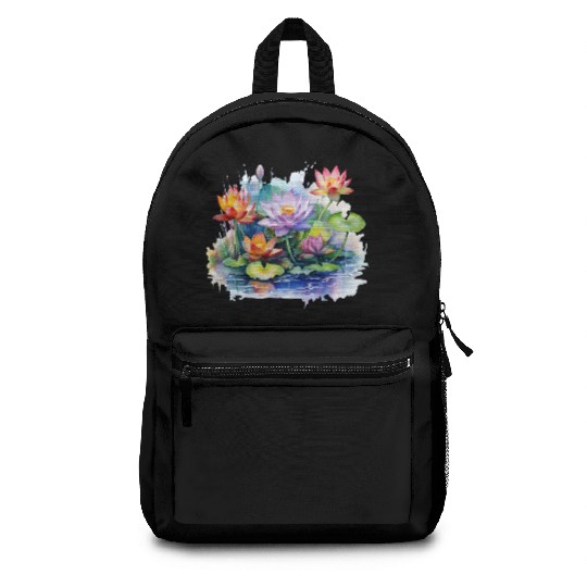 Retro Zen Lotus Buddha Meditate Backpacks