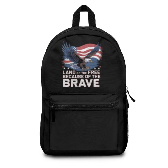 Land of the Free Because of the Brave Backpacks