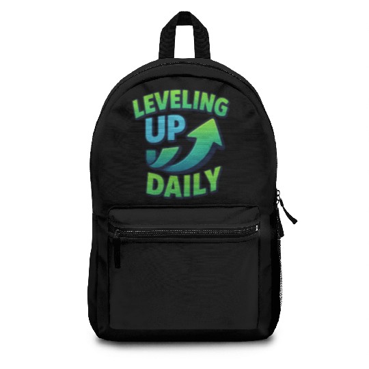 Level Up Daily – Gamer Mindset Streetwear Backpacks