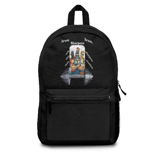 The Iron Sharpens Iron Scripture Backpacks