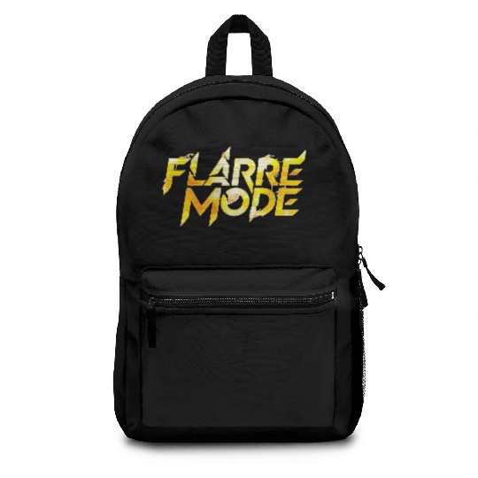 FlareMode – Bold Fiery Typography Design Backpacks