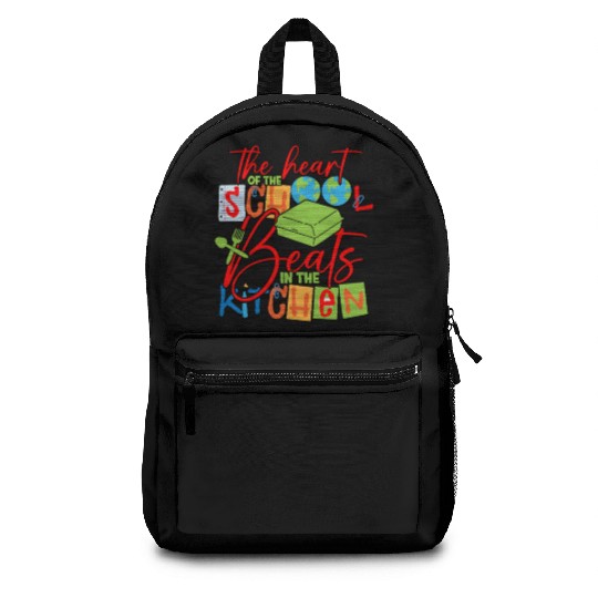 Heart Of School Beats In Kitchen Staff Backpacks