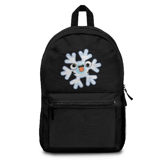 Snowflaky funny Snow Flake Pun Backpacks