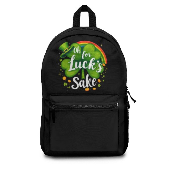 Funny Shamrock Clover Design Backpacks