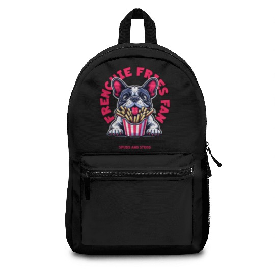 Frenchie Fries Fan Backpacks