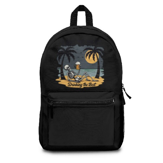 Skeleton Beach Vacation Beer Backpacks