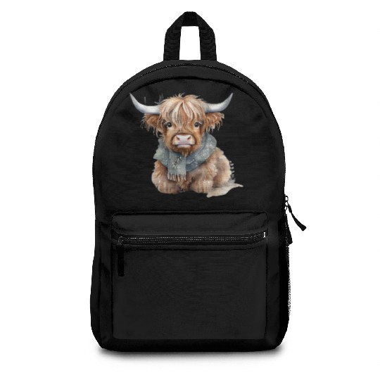 Cute Little Animated Bull – Fun & Playful Cartoon Backpacks