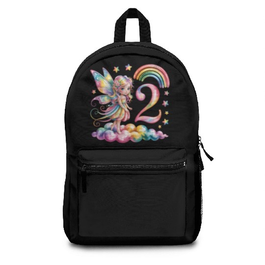 Magical Rainbow Fairy Elf 2nd Birthday Girl Backpacks