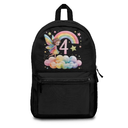Magical Rainbow Fairy Elf 4th Birthday Girl Backpacks