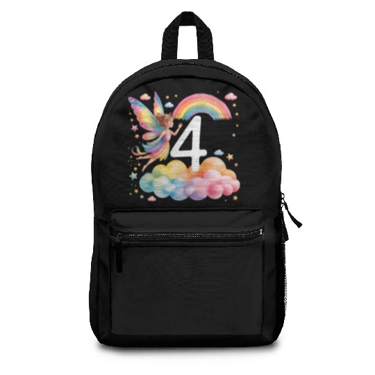 Magical Rainbow Fairy Elf 4th Birthday Girl Backpacks