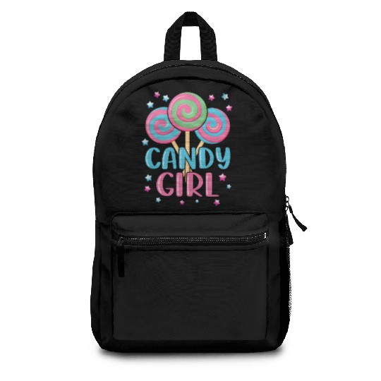 Cute Lollipop Candy Girl Design 01 Backpacks
