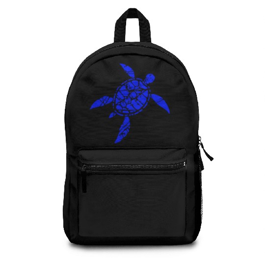Turtle pattern cracks scratches vintage retro cool Backpacks