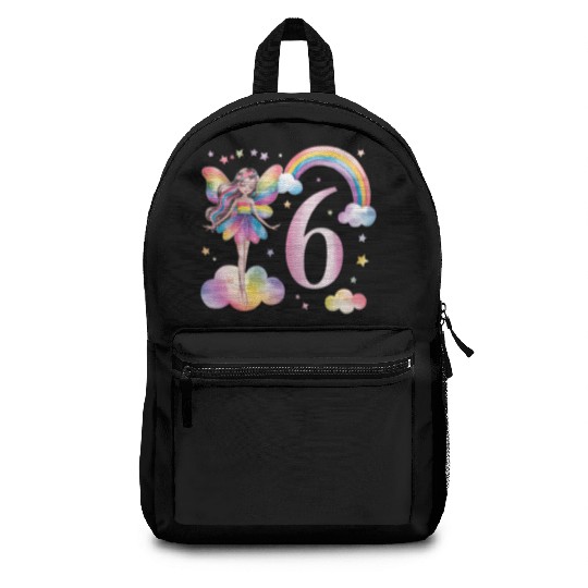Magical Rainbow Fairy Elf 6th Birthday Girl Backpacks