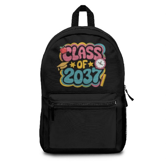 Class of 2037 Grow With Me, groovy back to school Backpacks