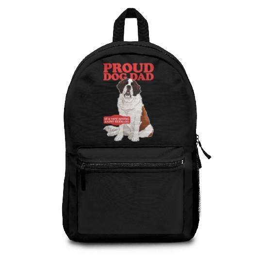 Saint Bernard Dog Dad St. Bernhard Backpacks