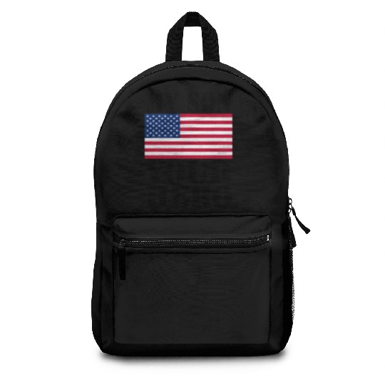 MY SON YOUR HERO AMERICAN FLAG US ARMED FORCES Backpacks